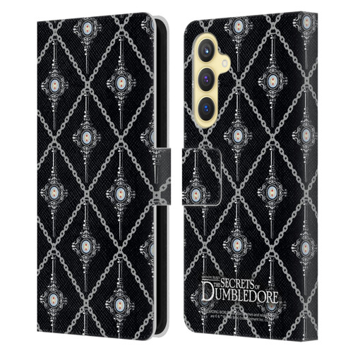 Fantastic Beasts: Secrets of Dumbledore Graphics Blood Troth Pattern Leather Book Wallet Case Cover For Samsung Galaxy S23 FE 5G