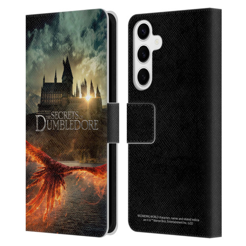 Fantastic Beasts: Secrets of Dumbledore Key Art Poster Leather Book Wallet Case Cover For Samsung Galaxy S24+ 5G