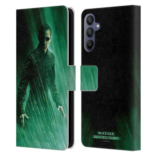 The Matrix Revolutions Key Art Neo 3 Leather Book Wallet Case Cover For Samsung Galaxy A15