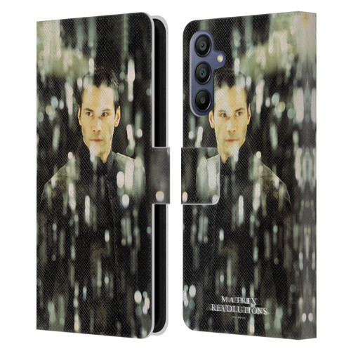 The Matrix Revolutions Key Art Neo 1 Leather Book Wallet Case Cover For Samsung Galaxy A15