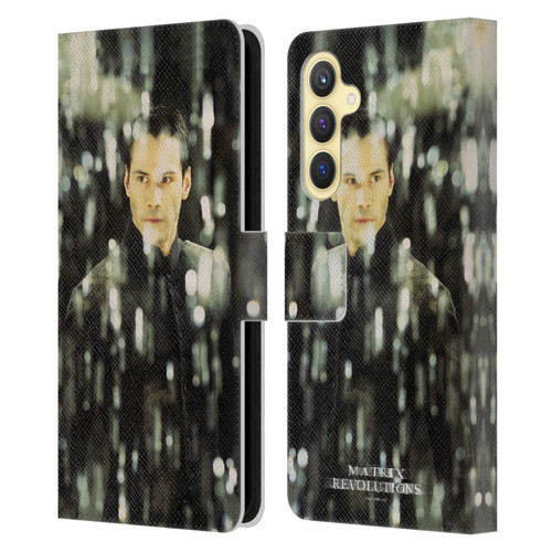 The Matrix Revolutions Key Art Neo 1 Leather Book Wallet Case Cover For Samsung Galaxy S23 FE 5G