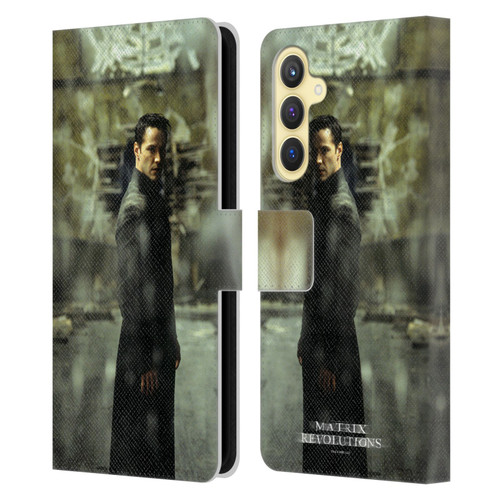The Matrix Revolutions Key Art Neo 2 Leather Book Wallet Case Cover For Samsung Galaxy S23 FE 5G