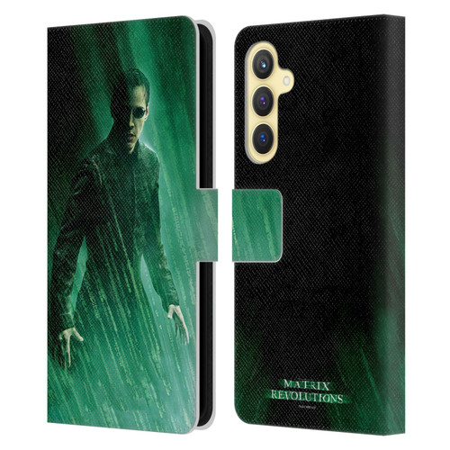 The Matrix Revolutions Key Art Neo 3 Leather Book Wallet Case Cover For Samsung Galaxy S23 FE 5G
