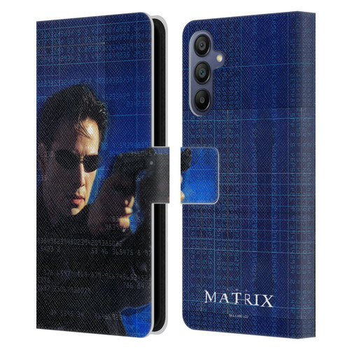 The Matrix Key Art Neo 1 Leather Book Wallet Case Cover For Samsung Galaxy A15