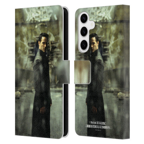 The Matrix Revolutions Key Art Neo 2 Leather Book Wallet Case Cover For Samsung Galaxy S24+ 5G