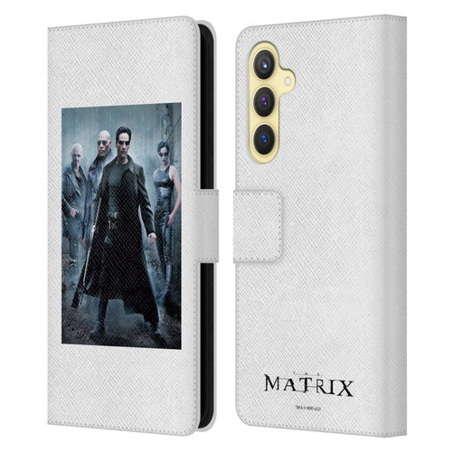 The Matrix Key Art Group 1 Leather Book Wallet Case Cover For Samsung Galaxy S23 FE 5G