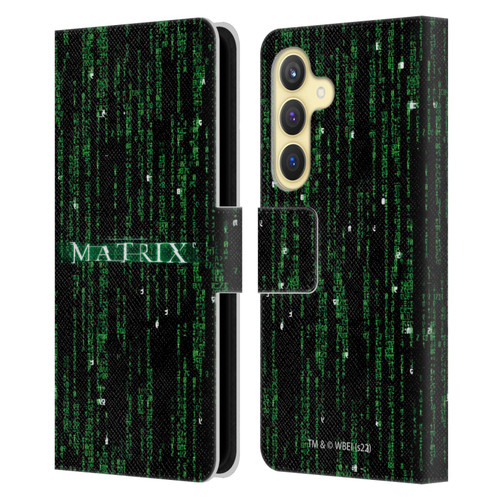 The Matrix Key Art Codes Leather Book Wallet Case Cover For Samsung Galaxy S24 5G