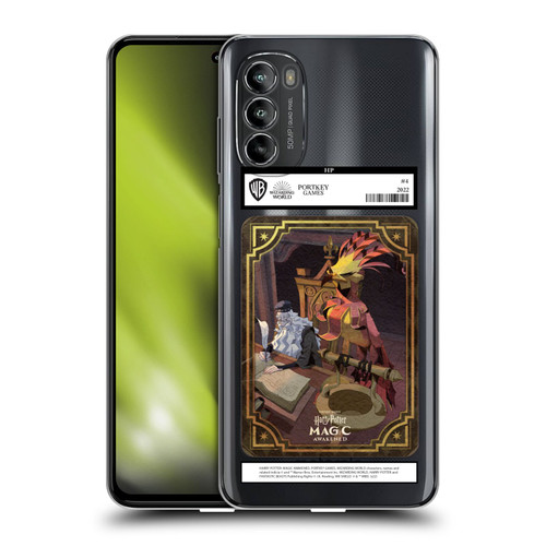Harry Potter: Magic Awakened Characters Dumbledore Card Soft Gel Case for Motorola Moto G82 5G