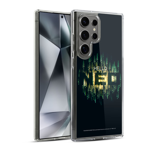 The Matrix Resurrections Key Art Hello Neo Soft Gel Case for Samsung Galaxy S24 Ultra 5G & MagSafe