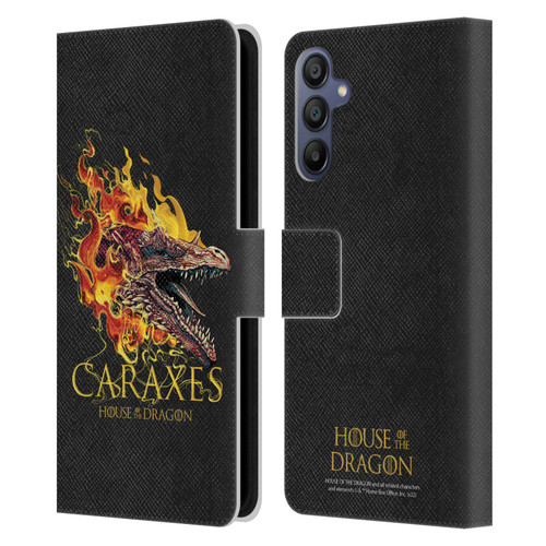 House Of The Dragon: Television Series Art Caraxes Leather Book Wallet Case Cover For Samsung Galaxy A15