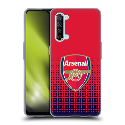 Arsenal FC Crest 2 Fade Soft Gel Case for OPPO Find X2 Lite 5G