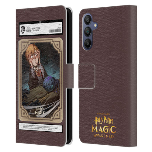 Harry Potter: Magic Awakened Characters Ronald Weasley Card Leather Book Wallet Case Cover For Samsung Galaxy A15