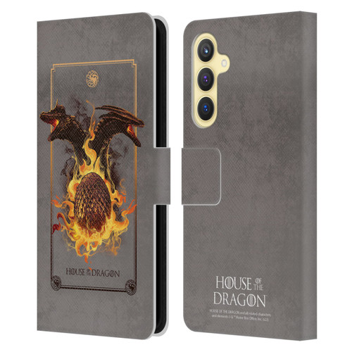 House Of The Dragon: Television Series Art Syrax and Caraxes Leather Book Wallet Case Cover For Samsung Galaxy S23 FE 5G