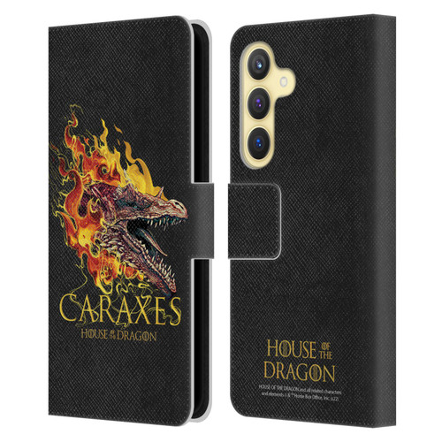 House Of The Dragon: Television Series Art Caraxes Leather Book Wallet Case Cover For Samsung Galaxy S24 5G