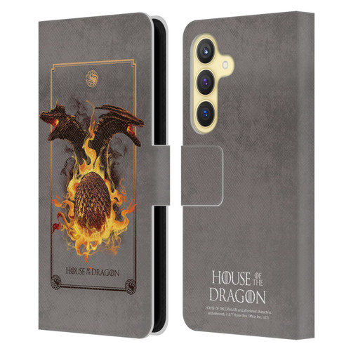 House Of The Dragon: Television Series Art Syrax and Caraxes Leather Book Wallet Case Cover For Samsung Galaxy S24 5G