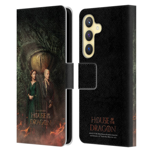 House Of The Dragon: Television Series Art Poster Leather Book Wallet Case Cover For Samsung Galaxy S24 5G