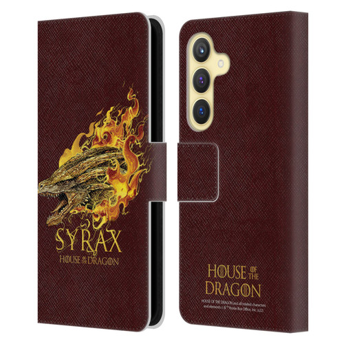 House Of The Dragon: Television Series Art Syrax Leather Book Wallet Case Cover For Samsung Galaxy S24 5G