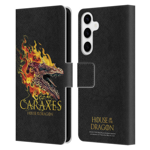 House Of The Dragon: Television Series Art Caraxes Leather Book Wallet Case Cover For Samsung Galaxy S24+ 5G