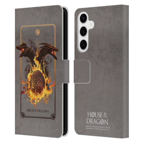 House Of The Dragon: Television Series Art Syrax and Caraxes Leather Book Wallet Case Cover For Samsung Galaxy S24+ 5G