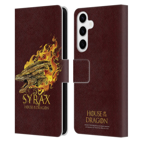 House Of The Dragon: Television Series Art Syrax Leather Book Wallet Case Cover For Samsung Galaxy S24+ 5G