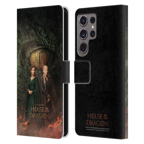 House Of The Dragon: Television Series Art Poster Leather Book Wallet Case Cover For Samsung Galaxy S24 Ultra 5G