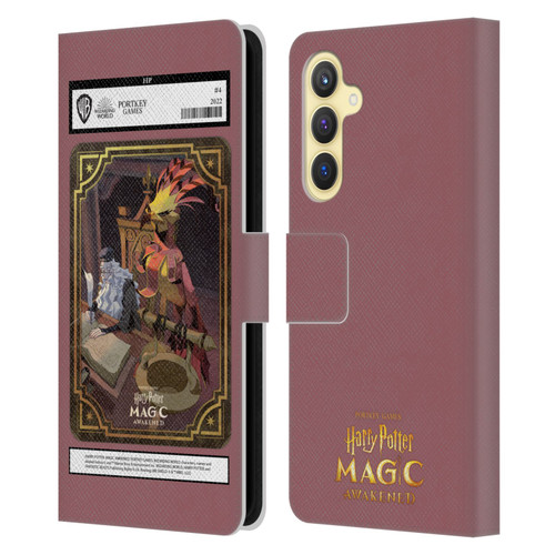 Harry Potter: Magic Awakened Characters Dumbledore Card Leather Book Wallet Case Cover For Samsung Galaxy S23 FE 5G