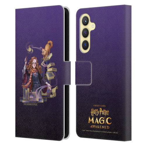 Harry Potter: Magic Awakened Characters Hermione Leather Book Wallet Case Cover For Samsung Galaxy S23 FE 5G