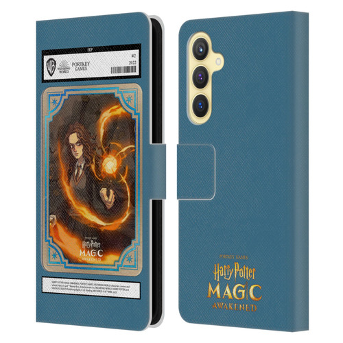 Harry Potter: Magic Awakened Characters Hermione Card Leather Book Wallet Case Cover For Samsung Galaxy S23 FE 5G