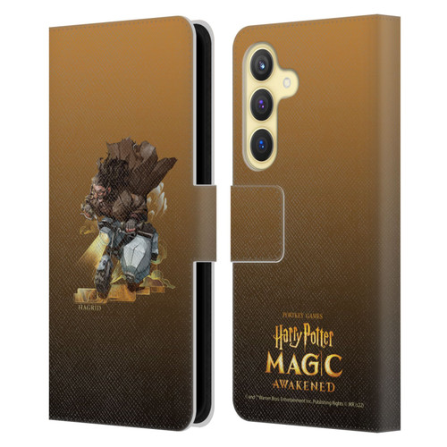 Harry Potter: Magic Awakened Characters Hagrid Leather Book Wallet Case Cover For Samsung Galaxy S24 5G
