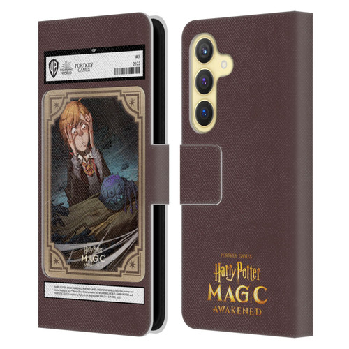 Harry Potter: Magic Awakened Characters Ronald Weasley Card Leather Book Wallet Case Cover For Samsung Galaxy S24 5G