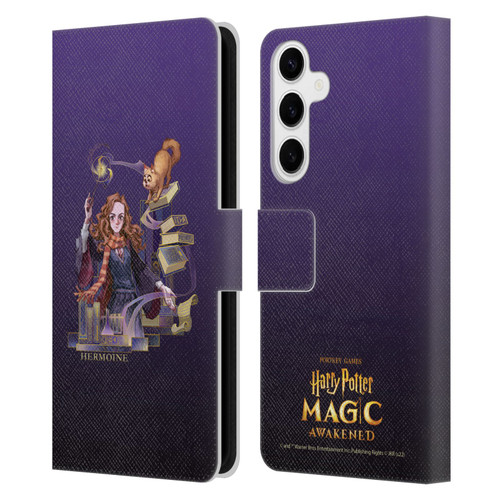 Harry Potter: Magic Awakened Characters Hermione Leather Book Wallet Case Cover For Samsung Galaxy S24+ 5G