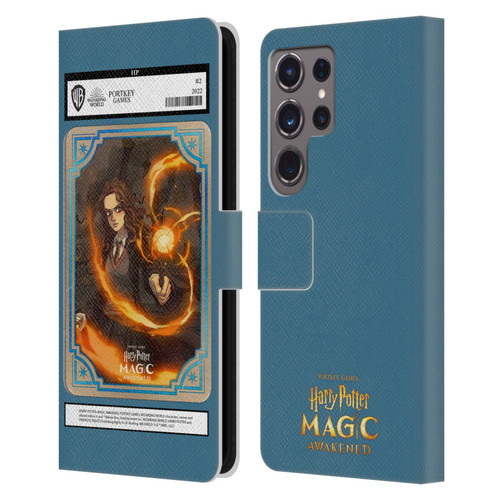 Harry Potter: Magic Awakened Characters Hermione Card Leather Book Wallet Case Cover For Samsung Galaxy S24 Ultra 5G