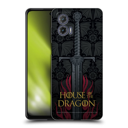 House Of The Dragon: Television Series Graphics Sword Soft Gel Case for Motorola Moto G73 5G
