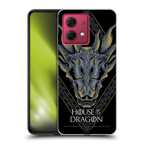 House Of The Dragon: Television Series Graphics Dragon Head Soft Gel Case for Motorola Moto G84 5G