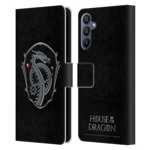 House Of The Dragon: Television Series Graphics Dragon Badge Leather Book Wallet Case Cover For Samsung Galaxy A15