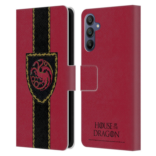 House Of The Dragon: Television Series Graphics Shield Leather Book Wallet Case Cover For Samsung Galaxy A15