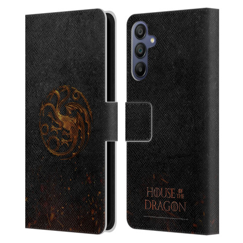 House Of The Dragon: Television Series Graphics Targaryen Emblem Leather Book Wallet Case Cover For Samsung Galaxy A15