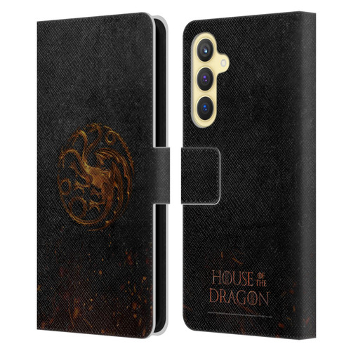 House Of The Dragon: Television Series Graphics Targaryen Emblem Leather Book Wallet Case Cover For Samsung Galaxy S23 FE 5G