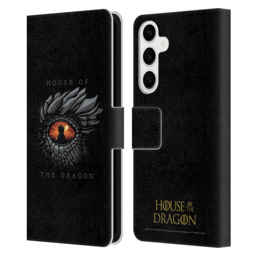 House Of The Dragon: Television Series Graphics Dragon Eye Leather Book Wallet Case Cover For Samsung Galaxy S24+ 5G