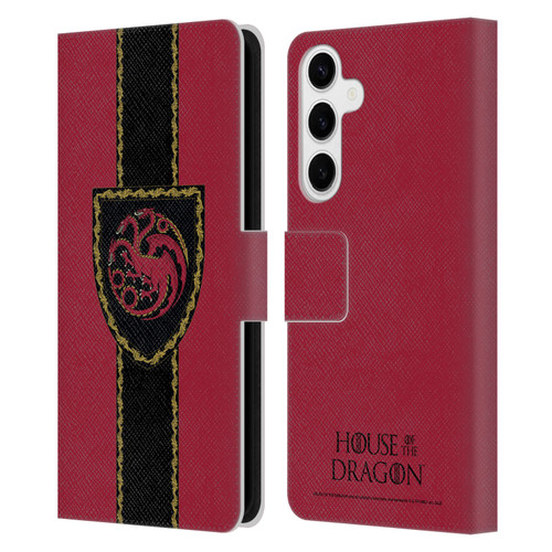 House Of The Dragon: Television Series Graphics Shield Leather Book Wallet Case Cover For Samsung Galaxy S24+ 5G