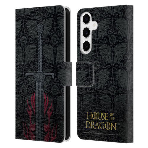 House Of The Dragon: Television Series Graphics Sword Leather Book Wallet Case Cover For Samsung Galaxy S24+ 5G