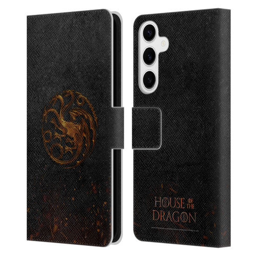 House Of The Dragon: Television Series Graphics Targaryen Emblem Leather Book Wallet Case Cover For Samsung Galaxy S24+ 5G