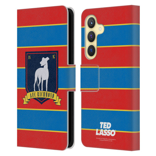 Ted Lasso Season 1 Graphics A.F.C Richmond Stripes Leather Book Wallet Case Cover For Samsung Galaxy S24 5G