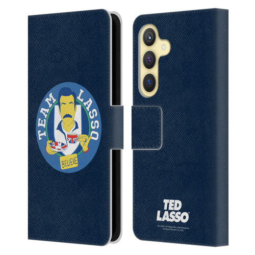 Ted Lasso Season 1 Graphics Team Lasso Leather Book Wallet Case Cover For Samsung Galaxy S24 5G