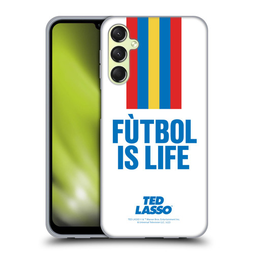 Ted Lasso Season 1 Graphics Futbol Is Life Soft Gel Case for Samsung Galaxy A24 4G / Galaxy M34 5G