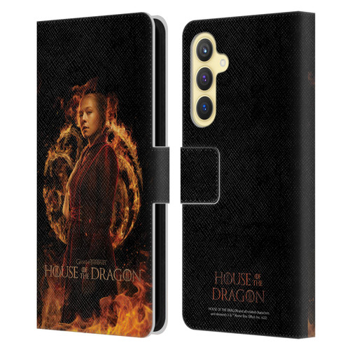 House Of The Dragon: Television Series Key Art Rhaenyra Leather Book Wallet Case Cover For Samsung Galaxy S23 FE 5G