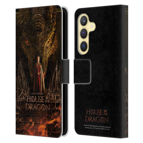 House Of The Dragon: Television Series Key Art Poster 1 Leather Book Wallet Case Cover For Samsung Galaxy S24 5G