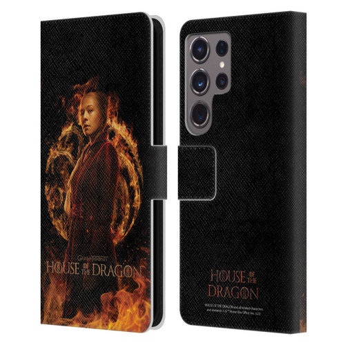 House Of The Dragon: Television Series Key Art Rhaenyra Leather Book Wallet Case Cover For Samsung Galaxy S24 Ultra 5G