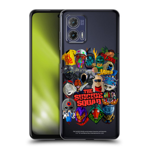 The Suicide Squad 2021 Character Poster Group Head Soft Gel Case for Motorola Moto G73 5G