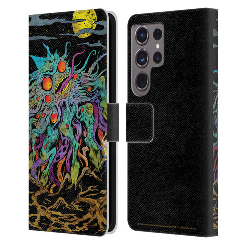 Rick And Morty Season 1 & 2 Graphics The Dunrick Horror Leather Book Wallet Case Cover For Samsung Galaxy S24 Ultra 5G